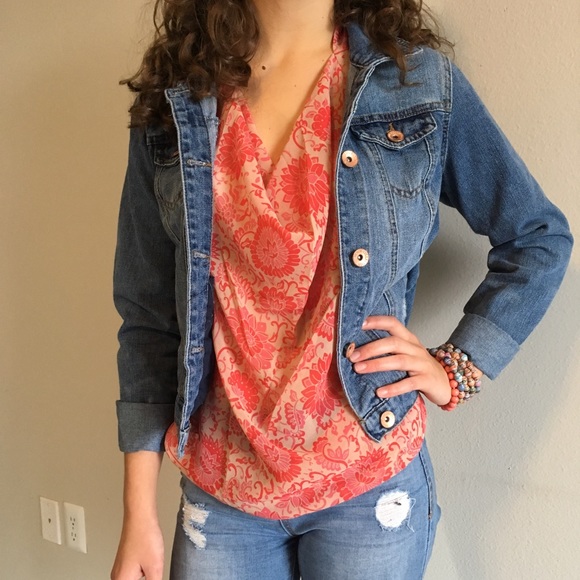 CAbi Floral Top Sleeveless Print Tank Pink Nude - Picture 4 of 8